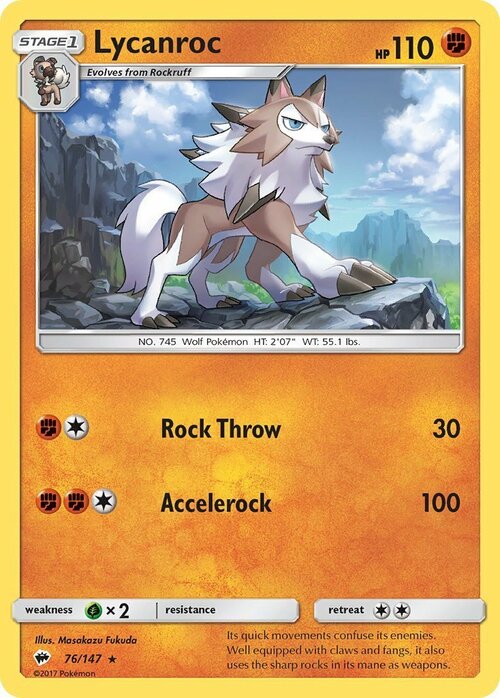 Lycanroc Card Front