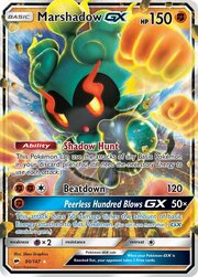 Marshadow GX [Shadow Hunt | Beatdown | Peerless Hundred Blows GX]