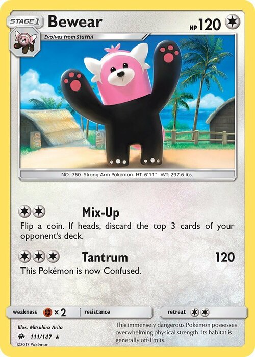 Bewear [Mix-Up | Tantrum] Card Front