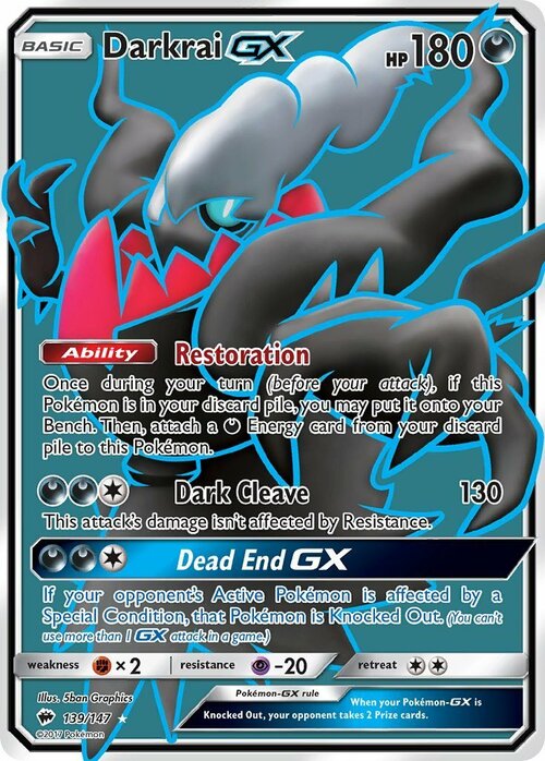 Darkrai GX Card Front