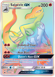 Salazzle GX [Diabolical Claws | Heat Blast | Queen's Haze GX]