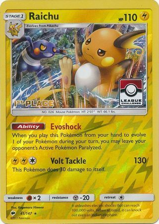 Raichu Card Front