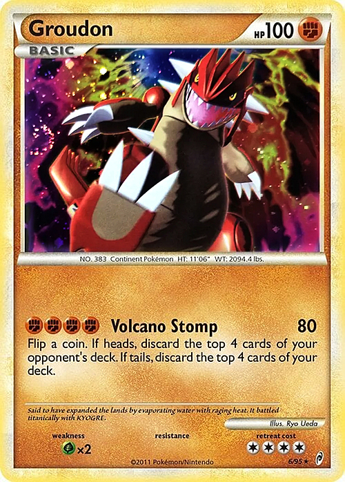 Groudon Card Front