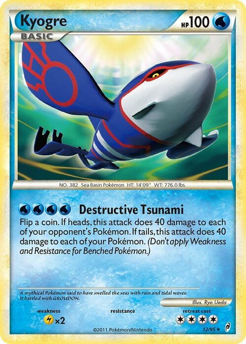 Kyogre Card Front