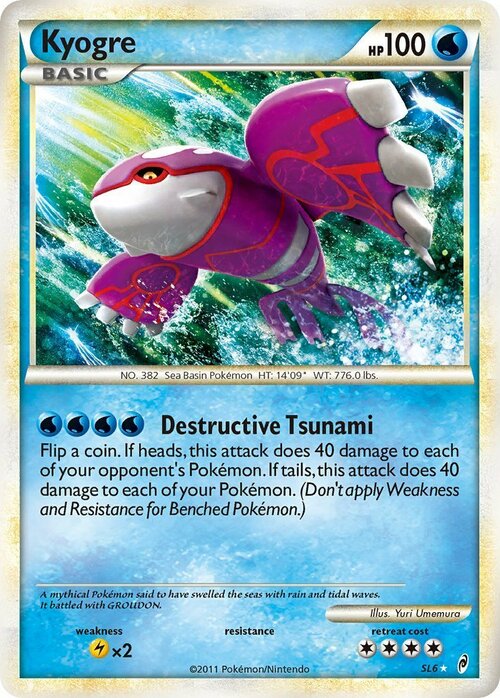 Kyogre Card Front