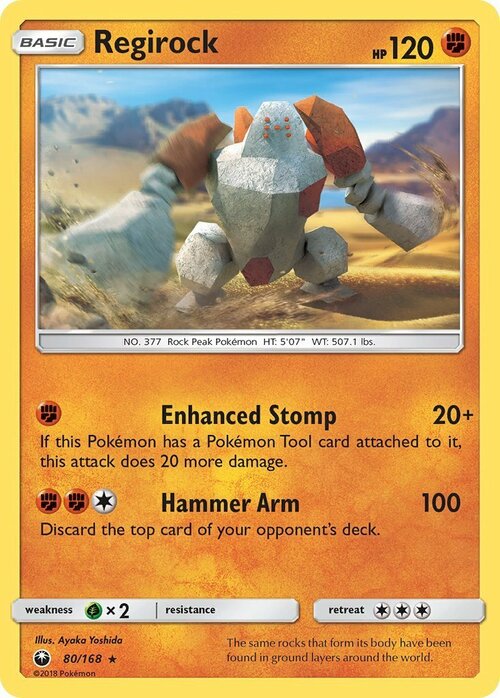 Regirock Card Front