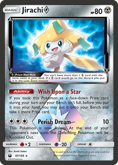 Jirachi Prism Star Card Front