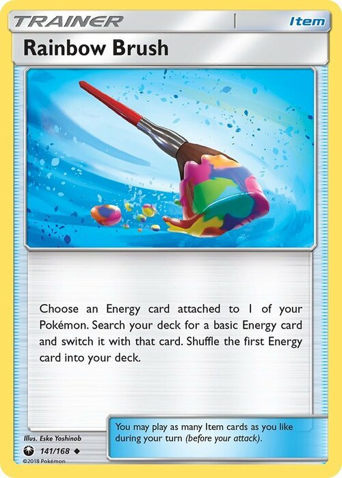 Rainbow Brush Card Front