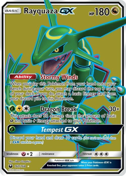 Rayquaza GX Card Front