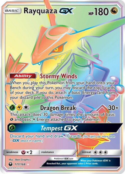 Rayquaza GX Card Front