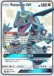 Rayquaza GX [Stormy Winds | Dragon Break | Tempest GX]