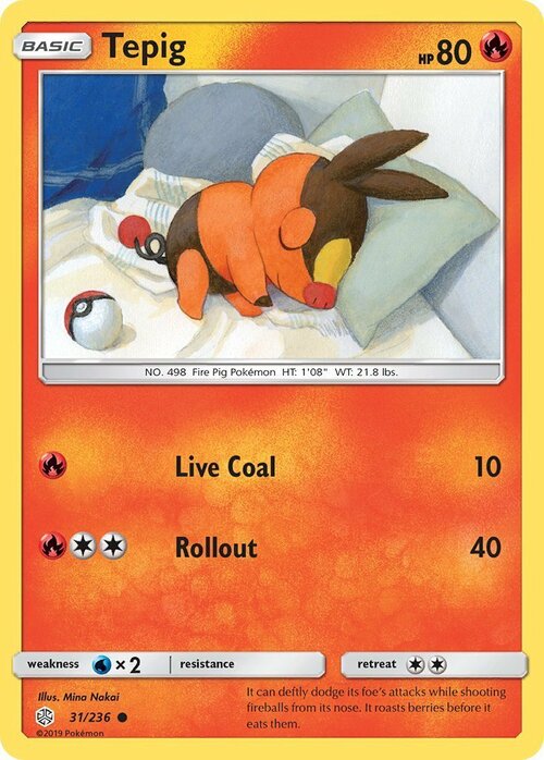 Tepig Card Front