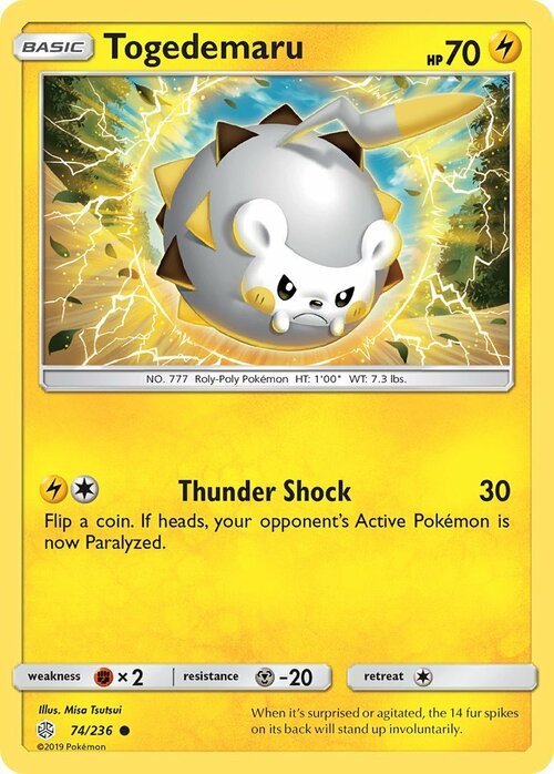 Togedemaru Card Front