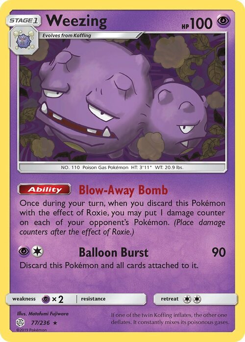 Weezing Card Front