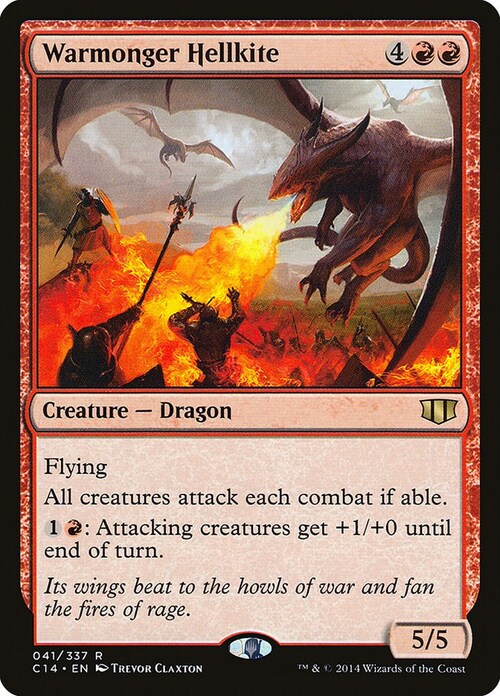 Warmonger Hellkite Card Front