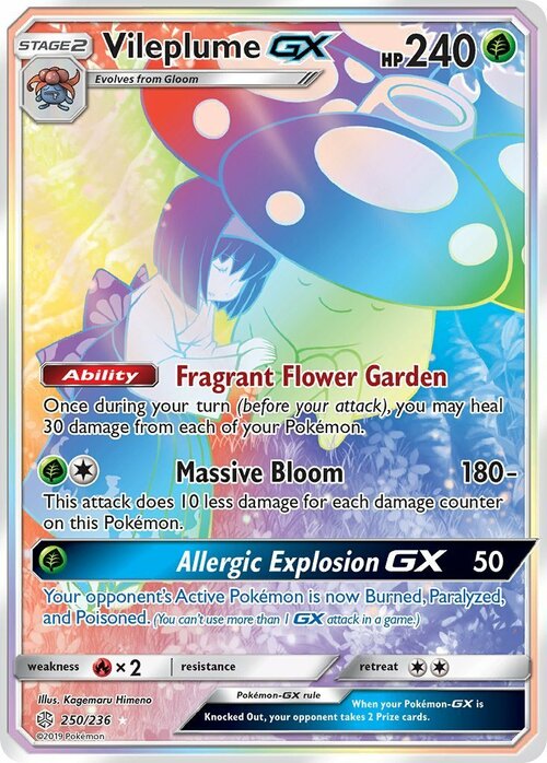 Vileplume GX Card Front