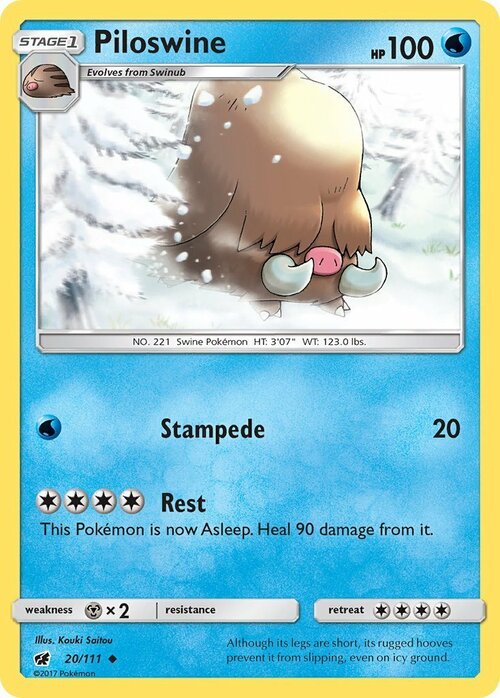 Piloswine Card Front