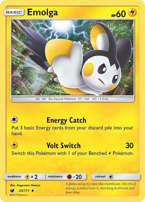 Emolga Card Front