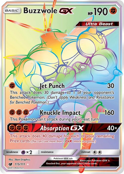 Buzzwole GX Card Front