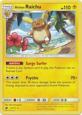 Alolan Raichu Card Front