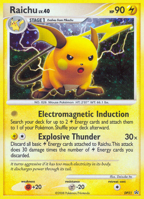 Raichu Card Front