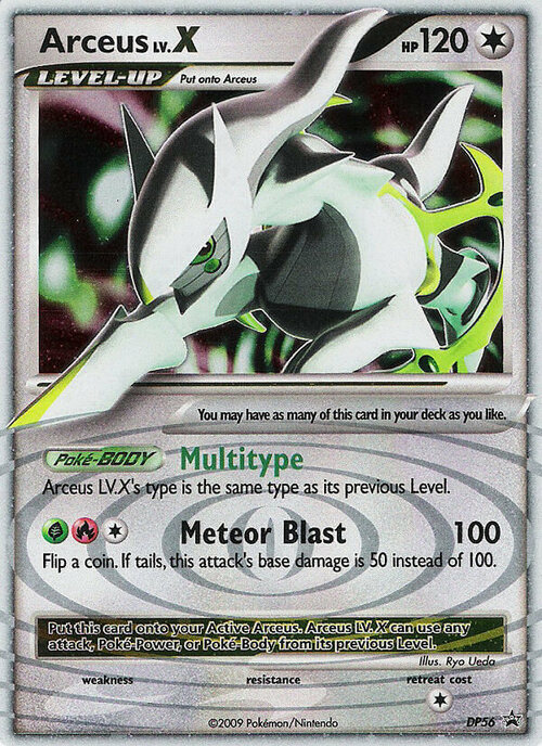 Arceus LV.X Card Front