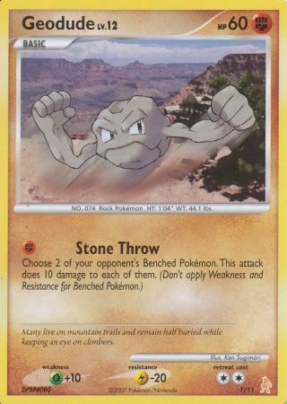 Geodude Lv.12 Card Front