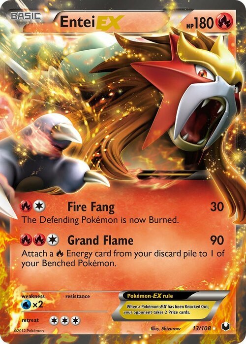 Entei EX Card Front