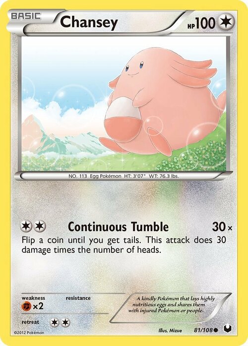 Chansey Card Front