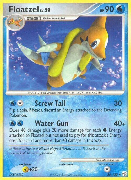 Floatzel Lv.29 Card Front