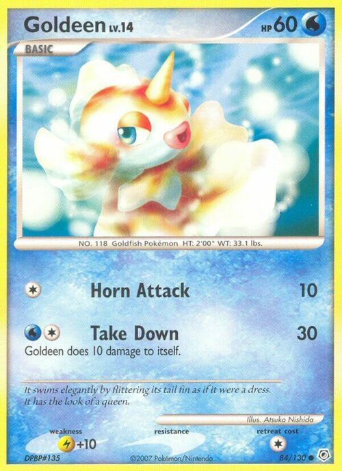 Goldeen Lv.14 Card Front