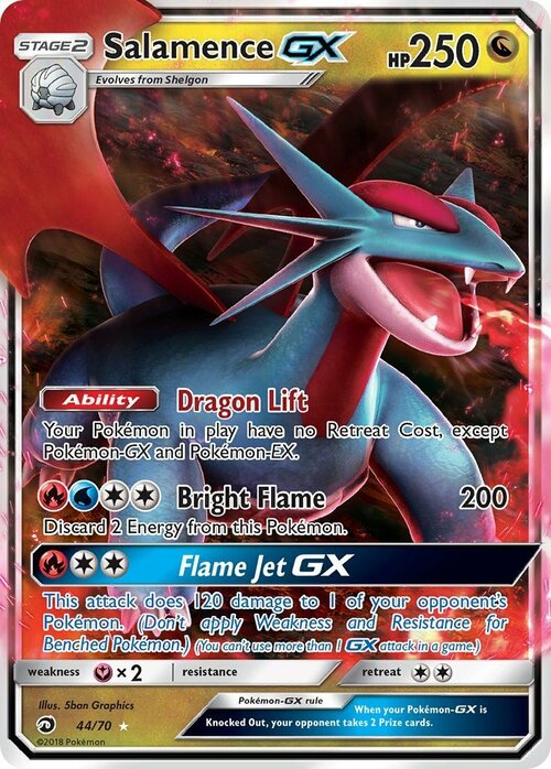 Salamence GX Card Front