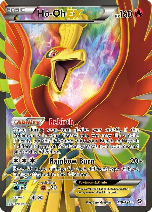 Ho-Oh EX Card Front