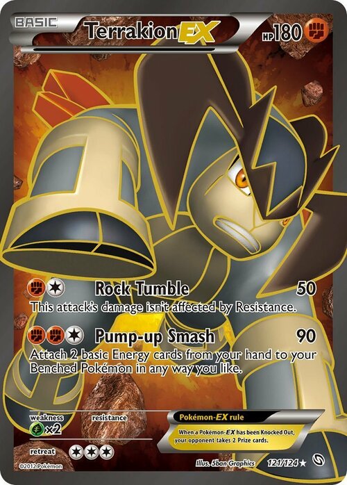 Terrakion EX Card Front