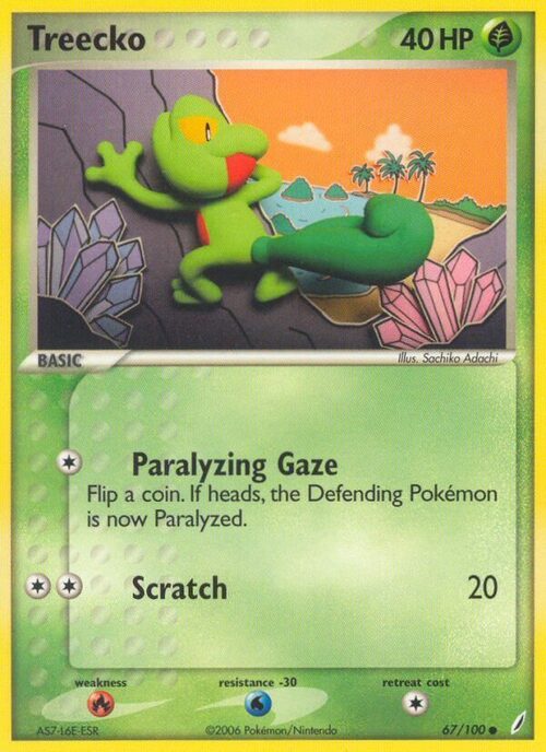 Treecko Card Front