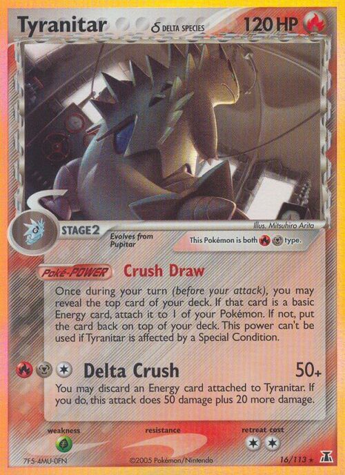 Tyranitar δ Delta Species Card Front