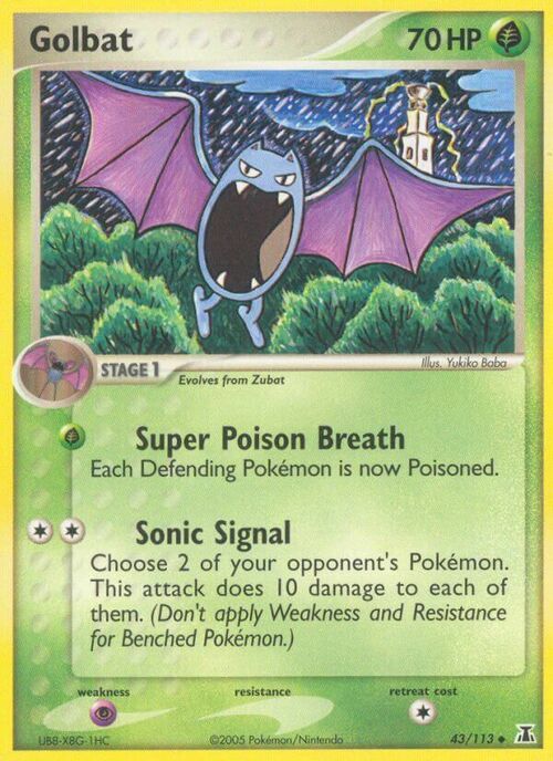 Golbat Card Front