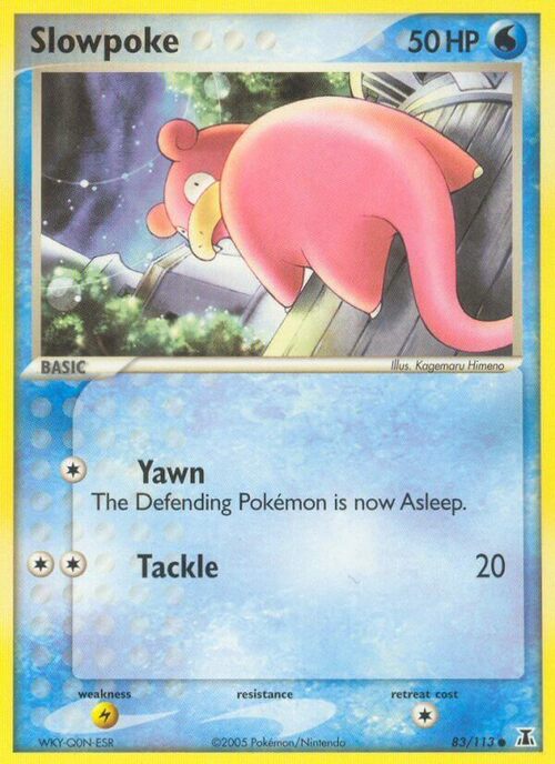 Slowpoke Card Front