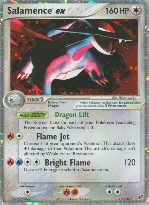 Salamence ex Card Front