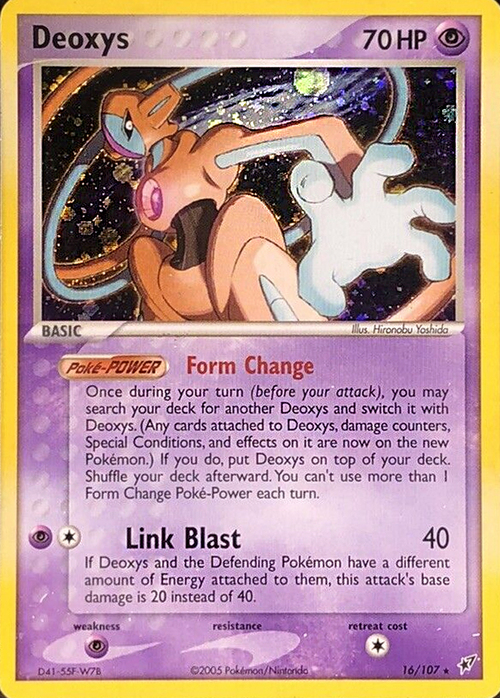 Deoxys Normal Card Front