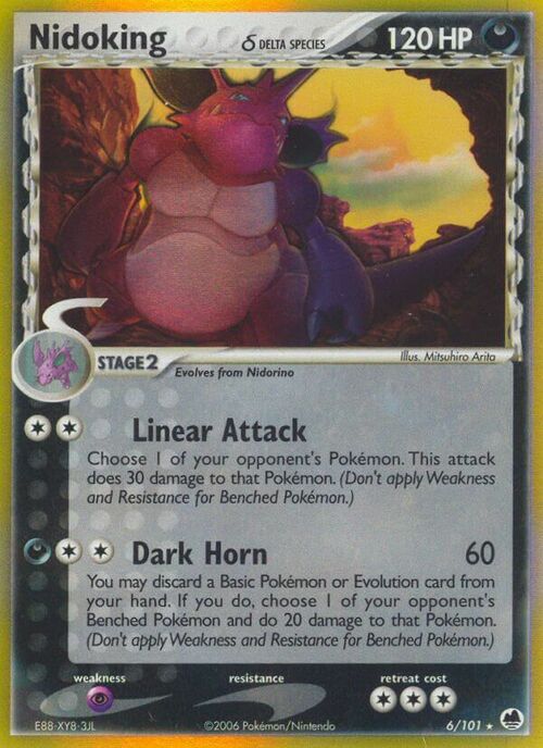 Nidoking δ Card Front