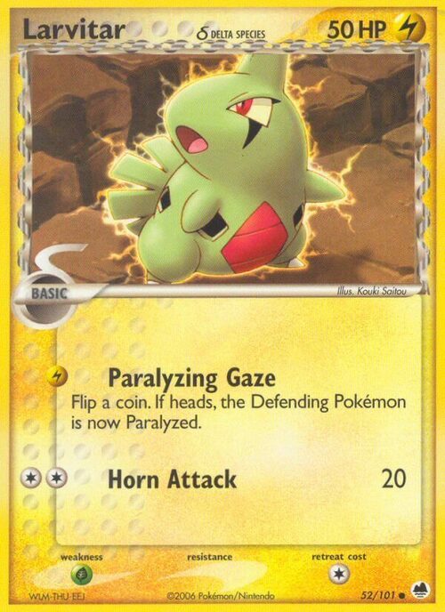 Larvitar δ Card Front