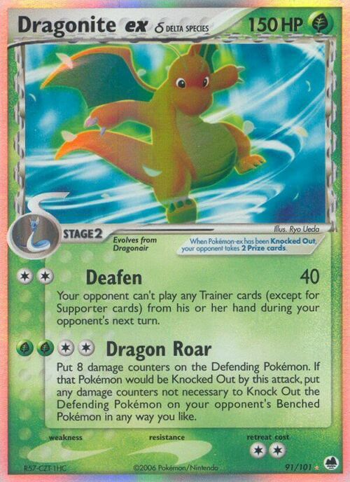 Dragonite ex δ Card Front