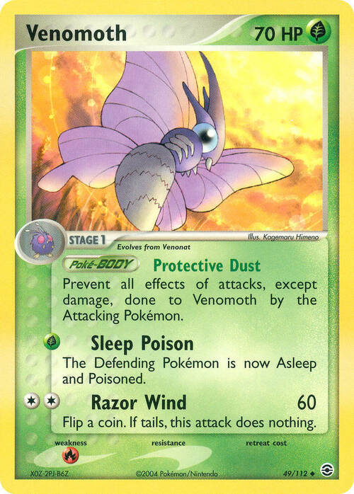 Venomoth Card Front