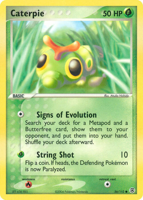 Caterpie Card Front