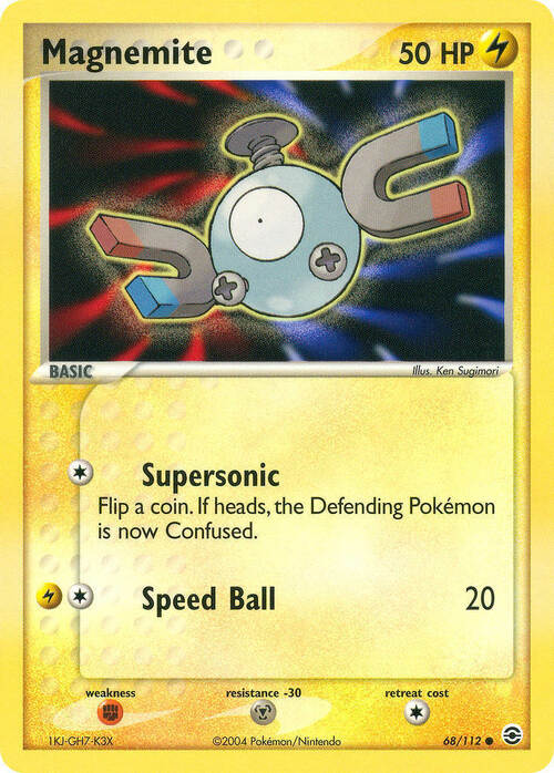 Magnemite Card Front