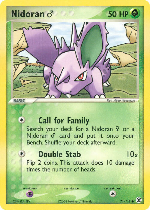 Nidoran M Card Front