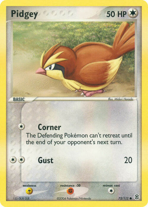 Pidgey Card Front