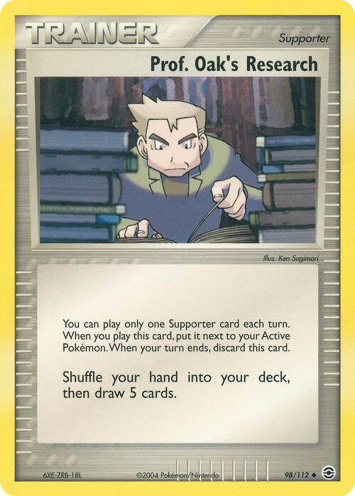 Prof. Oak's Research Card Front