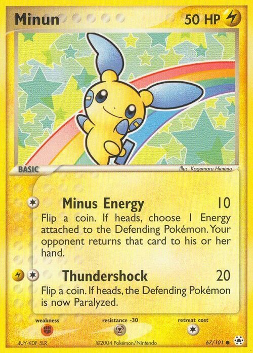 Minun Card Front